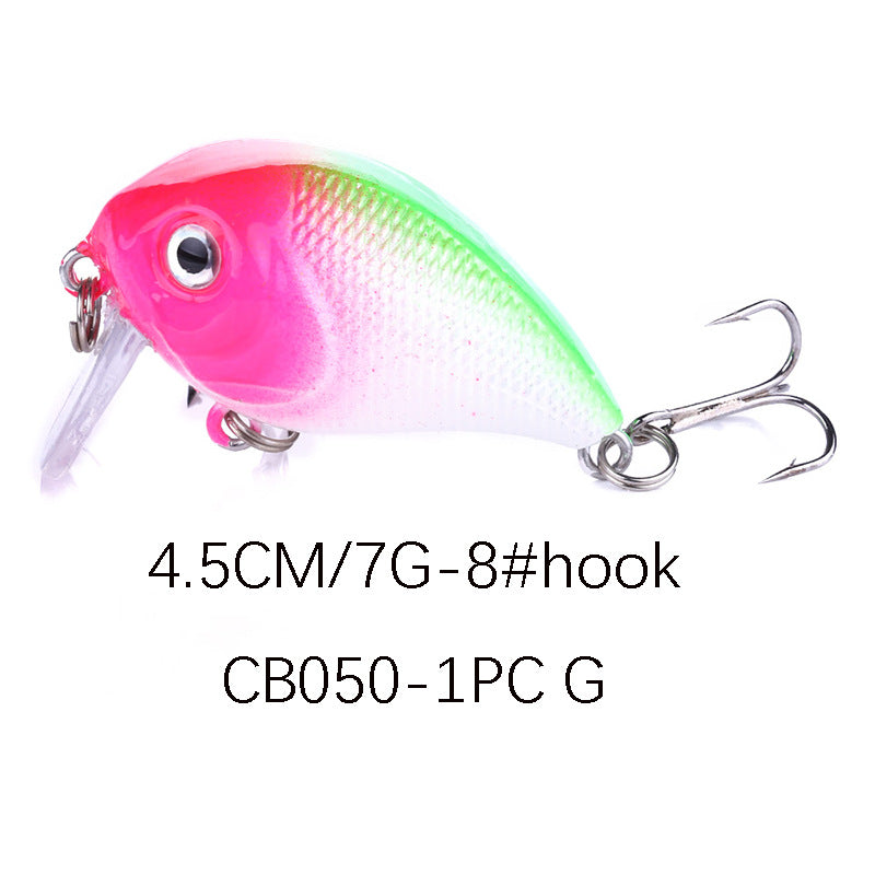 7g Floating Crankbait - Topwater Mini Fat Lure for Bass and Sea Bass Fishing