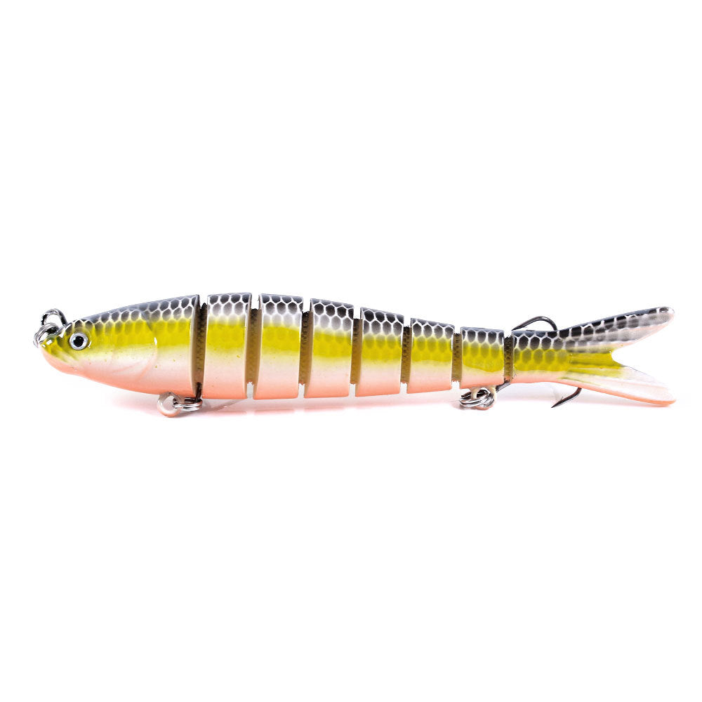 10-Color Sinking Multi-Jointed Hard Bait - Long Cast Minnow Lure for Bass and Pike Fishing, Realistic Fish Design