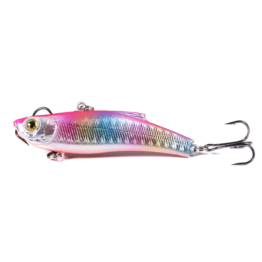 Full Water Column VIB Lure with Rattles - Multi-Layer Vibration Bait for Bass and Pike Fishing, Realistic Fish Design