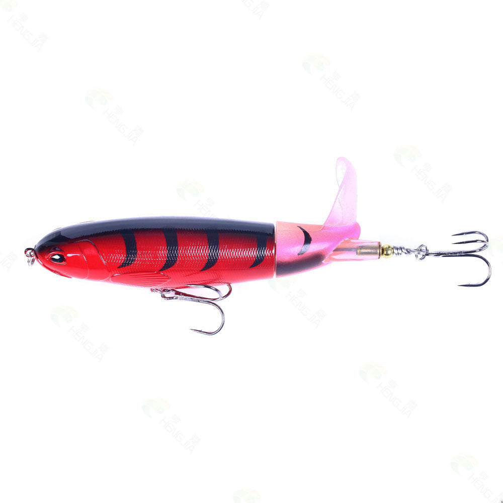 Floating Propeller Pencil Lure - Topwater Propeller Buzzbait for Bass and Pike Fishing, Realistic Surface Lure