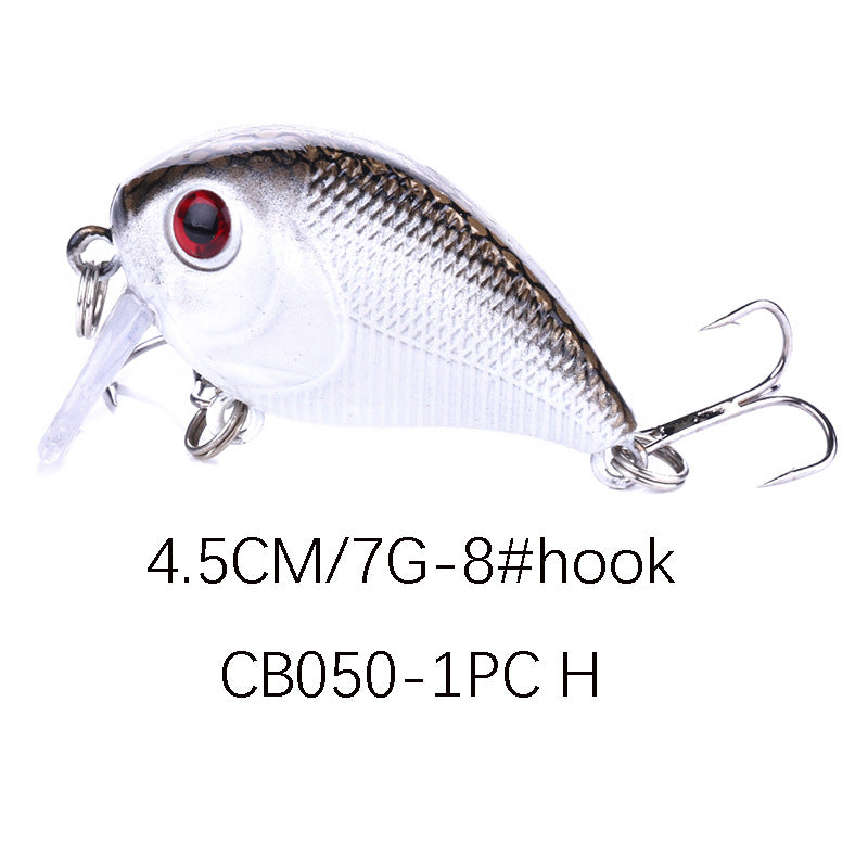 7g Floating Crankbait - Topwater Mini Fat Lure for Bass and Sea Bass Fishing