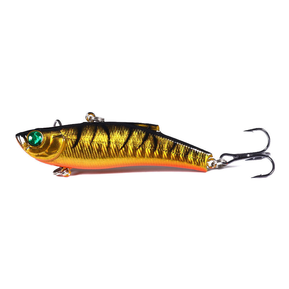 Full Water Column VIB Lure with Rattles - Multi-Layer Vibration Bait for Bass and Pike Fishing, Realistic Fish Design