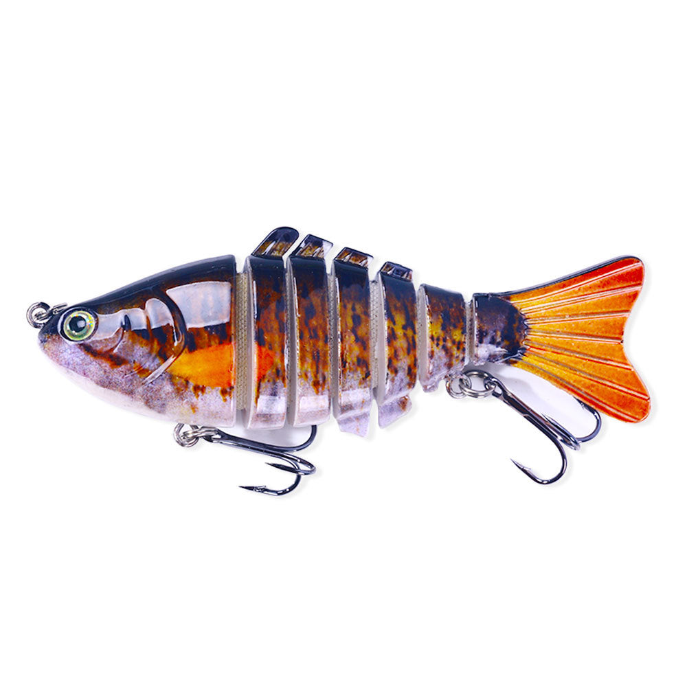 10CM 7-Section Swimbait - Multi-Jointed Hard Bait for Bass and Pike Fishing, Realistic Swimming Lure