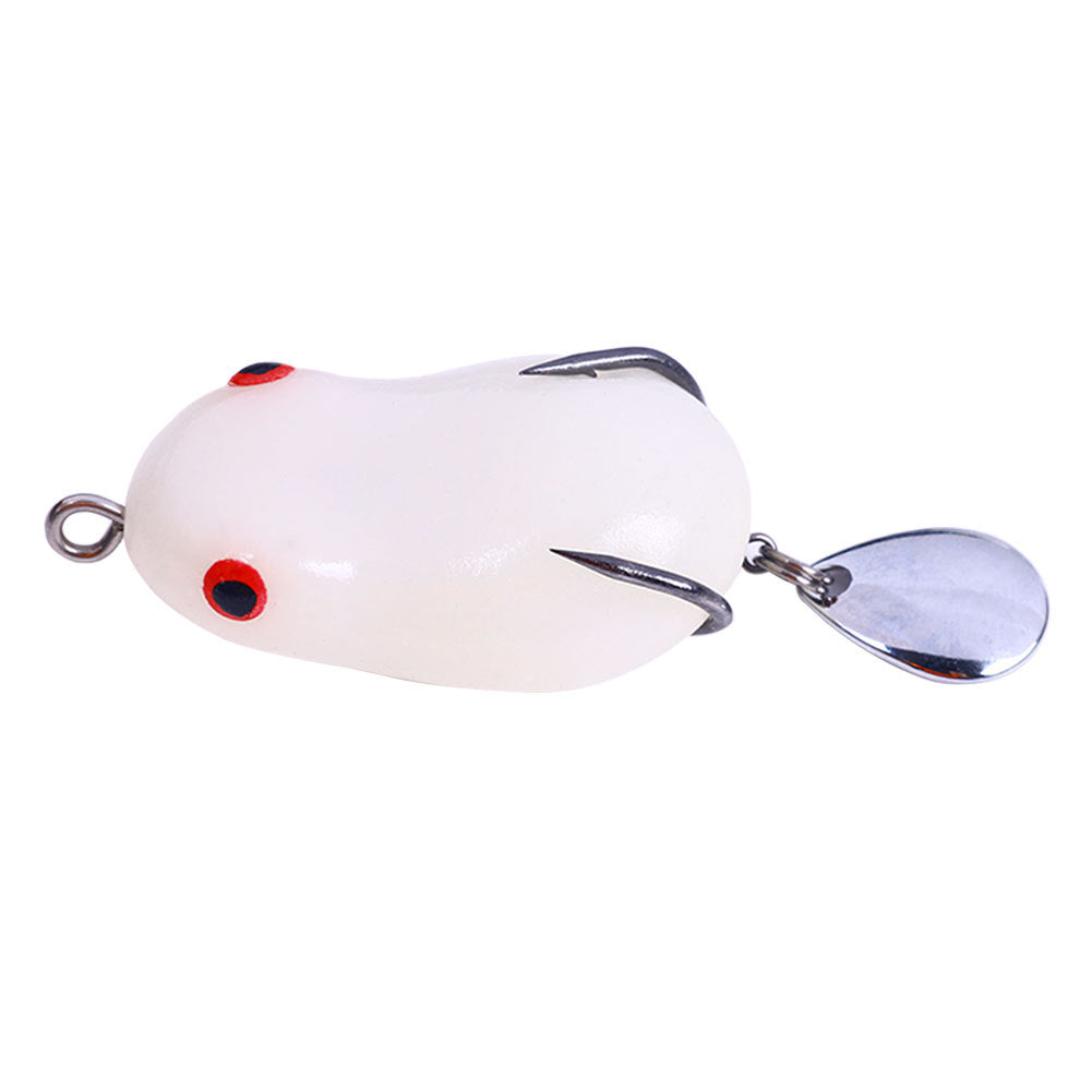 8g/14g Frog Lure with Blade - Soft Skin Topwater Bait for Bass and Pike Fishing, Realistic Frog Lure for Freshwater