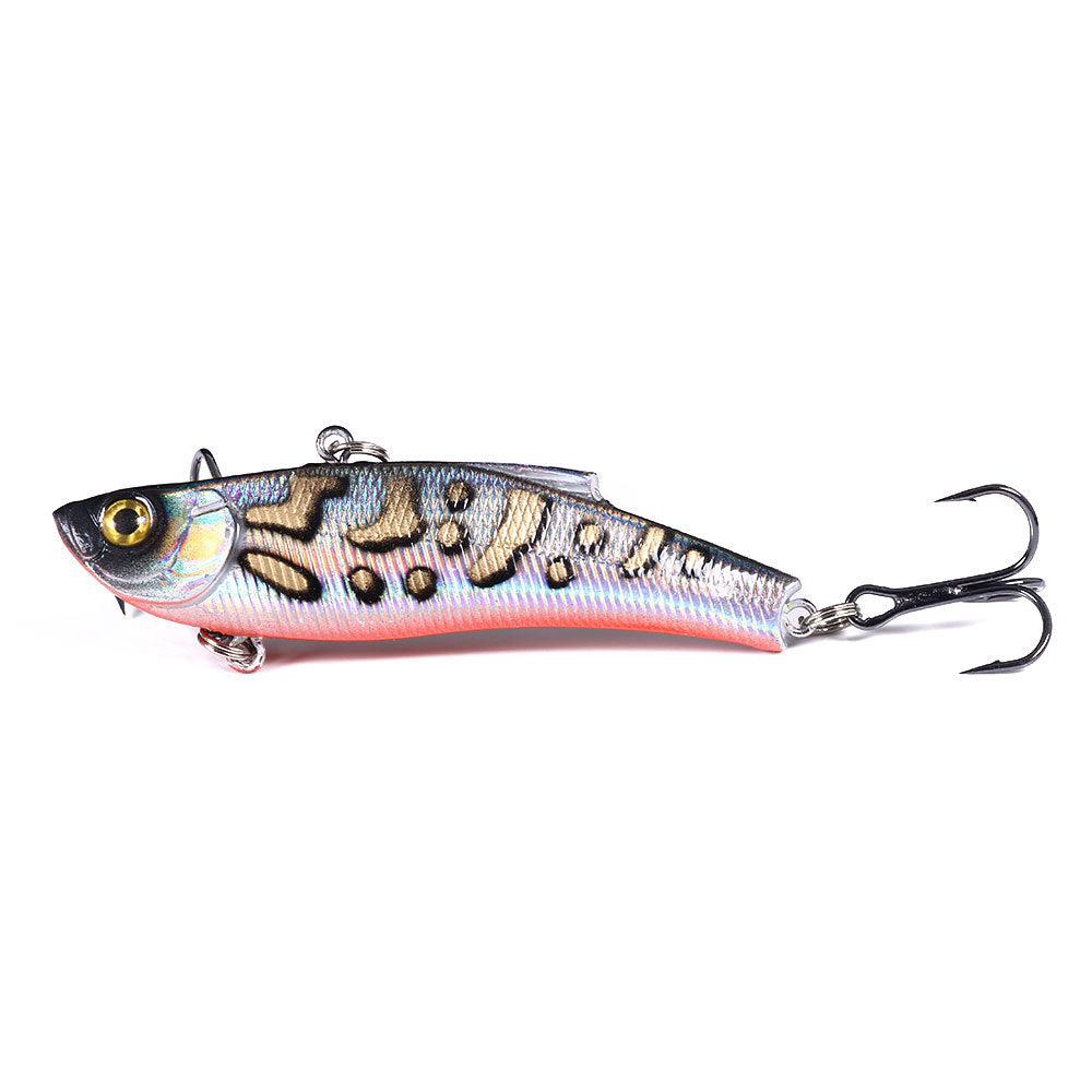 Full Water Column VIB Lure with Rattles - Multi-Layer Vibration Bait for Bass and Pike Fishing, Realistic Fish Design