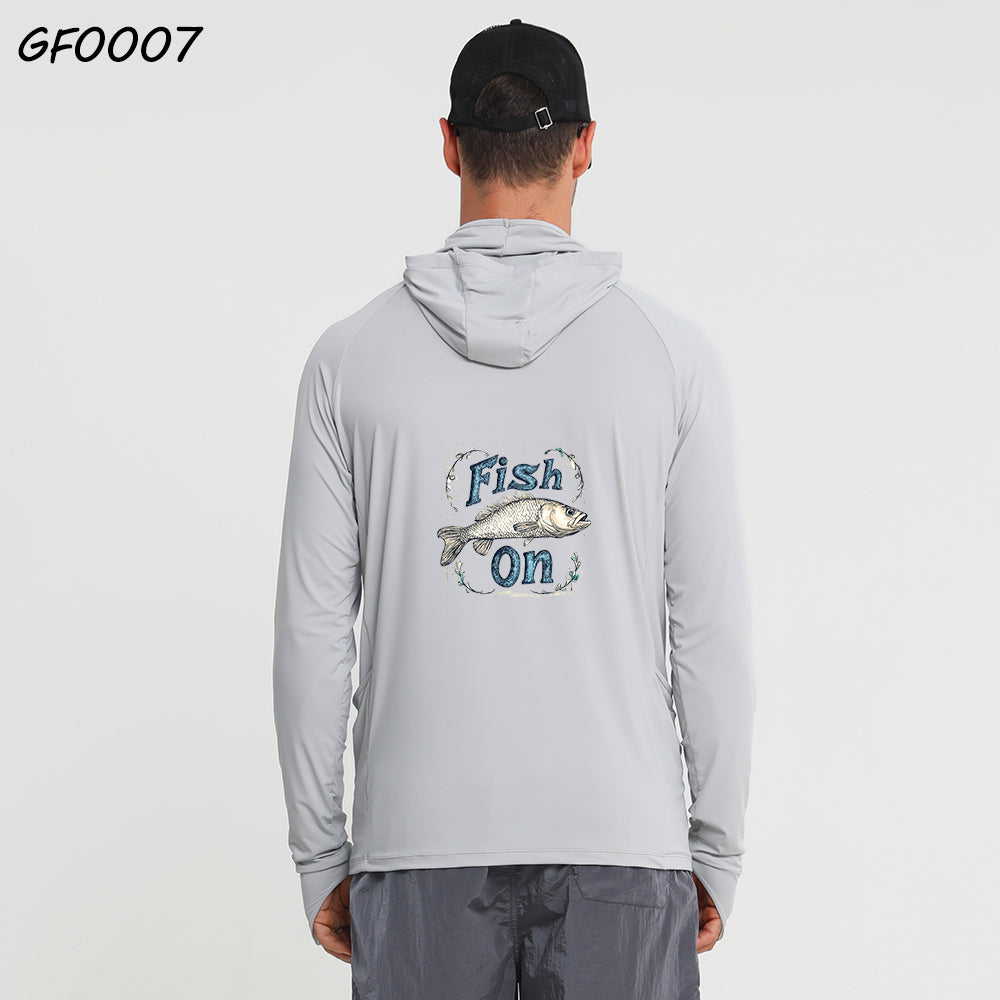 Camisa de pesca ligera Fish On para hombre para climas cálidos