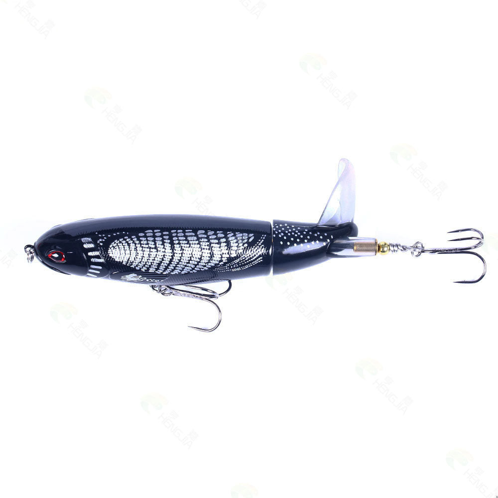 Floating Propeller Pencil Lure - Topwater Propeller Buzzbait for Bass and Pike Fishing, Realistic Surface Lure